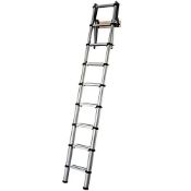 RRP £216.10 YOUNGMAN 301000 Telescopic Loft Ladder Aluminium 2.6 Metres / 8.53 Feet