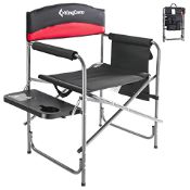 RRP £61.40 KingCamp Directors Chairs Folding Oversize Camping