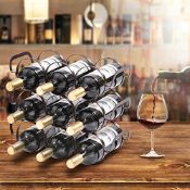 RRP £19.27 APEXCHASER 3 Tier Stackable Wine Rack
