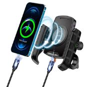 RRP £38.97 iMESTOU Motorcycle Wireless Phone Mount Charger QC3.0