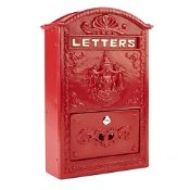 RRP £74.81 Safes uk Old Regency Elegant Large Metal Post Box Wall