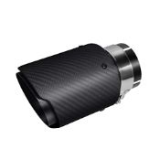 RRP £46.81 Exhaust Tips Muffler Stainless Steel and Glossy Carbon