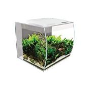 RRP £131.76 Fluval Flex Curved Glass LED Nano Aquarium Fish Tank 34L - White