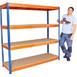 RRP £179.55 Heavy Duty Garage Shelving/Racking, 4 Shelves (1800(H) x 1800(W) x 600(D) mm)