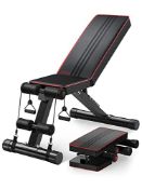 RRP £85.41 YOLEO Adjustable Weight Bench - Utility Weight Benches for Full Body Workout