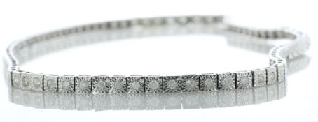 18ct White Gold Diamond Collarette Necklet 5.00 Carats - Valued By AGI £11,315.00 - This