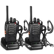 RRP £26.79 QITAO Walkie Talkies 88E 16CH Signal Band Two Way Radio