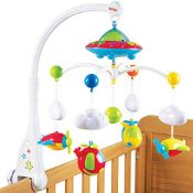 RRP £20.09 Nuby Musical Cot Mobile with Colour Changing Wall/Ceiling Starlight Projection