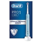 RRP £40.20 Oral-B Pro 1 Electric Toothbrushes For Adults With Pressure Sensor