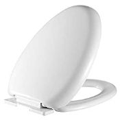 RRP £48.39 WC Toilet Seat V Shape Soft Slow Close White Toilet