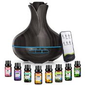 RRP £32.19 600 ML Aromatherapy Oil Diffusers With 8 Essential Oils Set