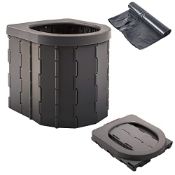 RRP £24.86 KINSPORY Portable Toilet Outdoor Camping Toilet Fishing