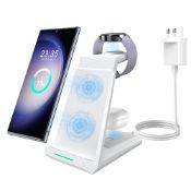 RRP £33.47 Wireless Charger for Samsung-ADADPU 3 in 1 Charging