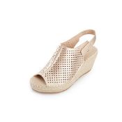 RRP £27.48 KENTTI Women's Peep Toe Hollow Out Slingback Espadrille