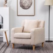RRP £185.64 HollyHOME Armchair Reading Chair Accent Chair Velvet