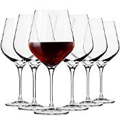 RRP £39.36 Krosno Large Red Wine Glasses Set of 6 | 860 ML | Splendour