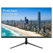 RRP £91.11 24 Inch Ultra-Thin Bezel Computer Monitor FHD 1080P Business Monitor
