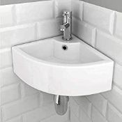 RRP £68.77 eConnect-EU Bathroom Sink Washbasin Wall Hanging Triangle