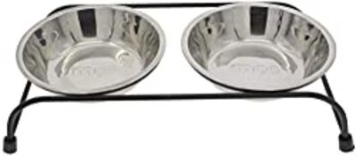 RRP £18.88 Toolzia Elevated Double dog Bowl