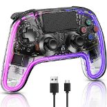 RRP £31.25 Controllers For PS4 With Hall Triggers/ 8 RGB LED Lights