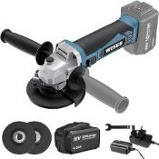 RRP £55.82 WESCO 115mm Cordless Angle Grinder