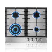 RRP £167.49 Thermomate GHSS604 60cm Built-in 4 Burner Gas Hob