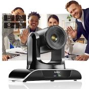 RRP £222.21 Tenveo PTZ Video Conference Camera 1080p Full HD USB Webcam with Remote Control