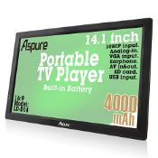 RRP £156.20 14 Inch Portable Digital DVB-T2 TFT HD Screen Freeview LED TV for Car