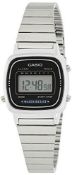 RRP £33.00 Casio Ladies digital with stainless steel wrist watch LA670W
