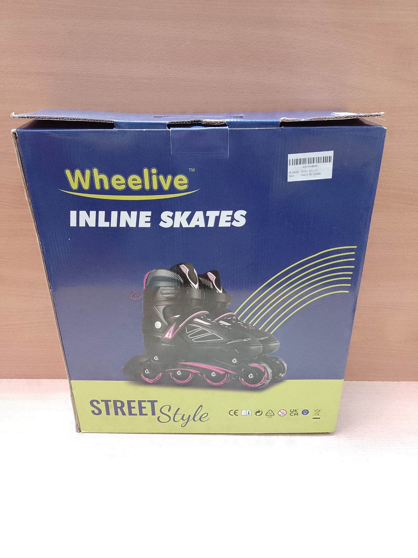 RRP £57.82 Wheelive Adjustable Inline Skates for Kids and Adults - Image 2 of 2