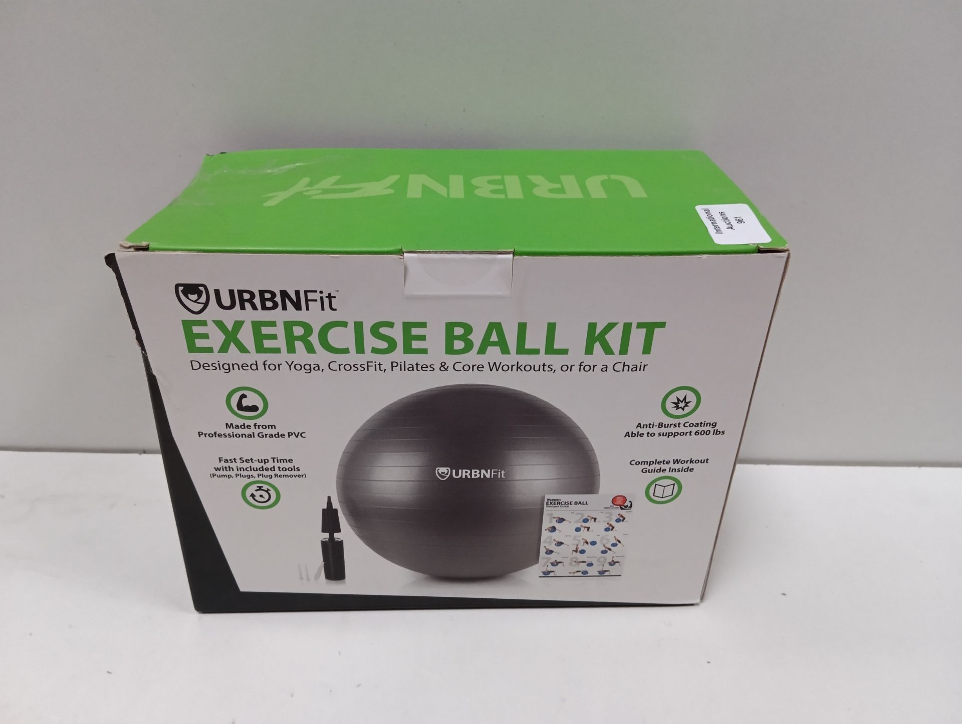 RRP £16.75 URBNFIT Exercise Ball - Balance Balls for Gym - Image 2 of 2