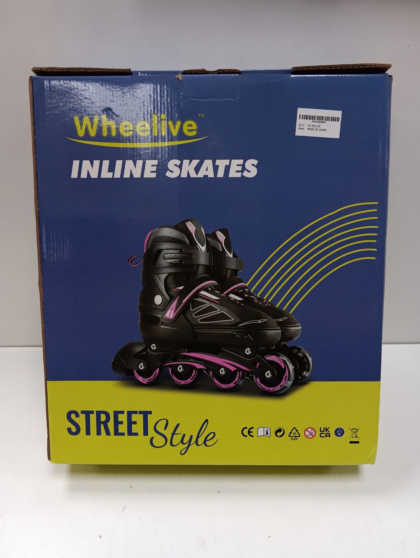 RRP £57.82 Wheelive Adjustable Inline Skates for Kids and Adults - Image 2 of 2