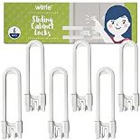 RRP £11.11 6-Pack Sliding Cabinet Locks