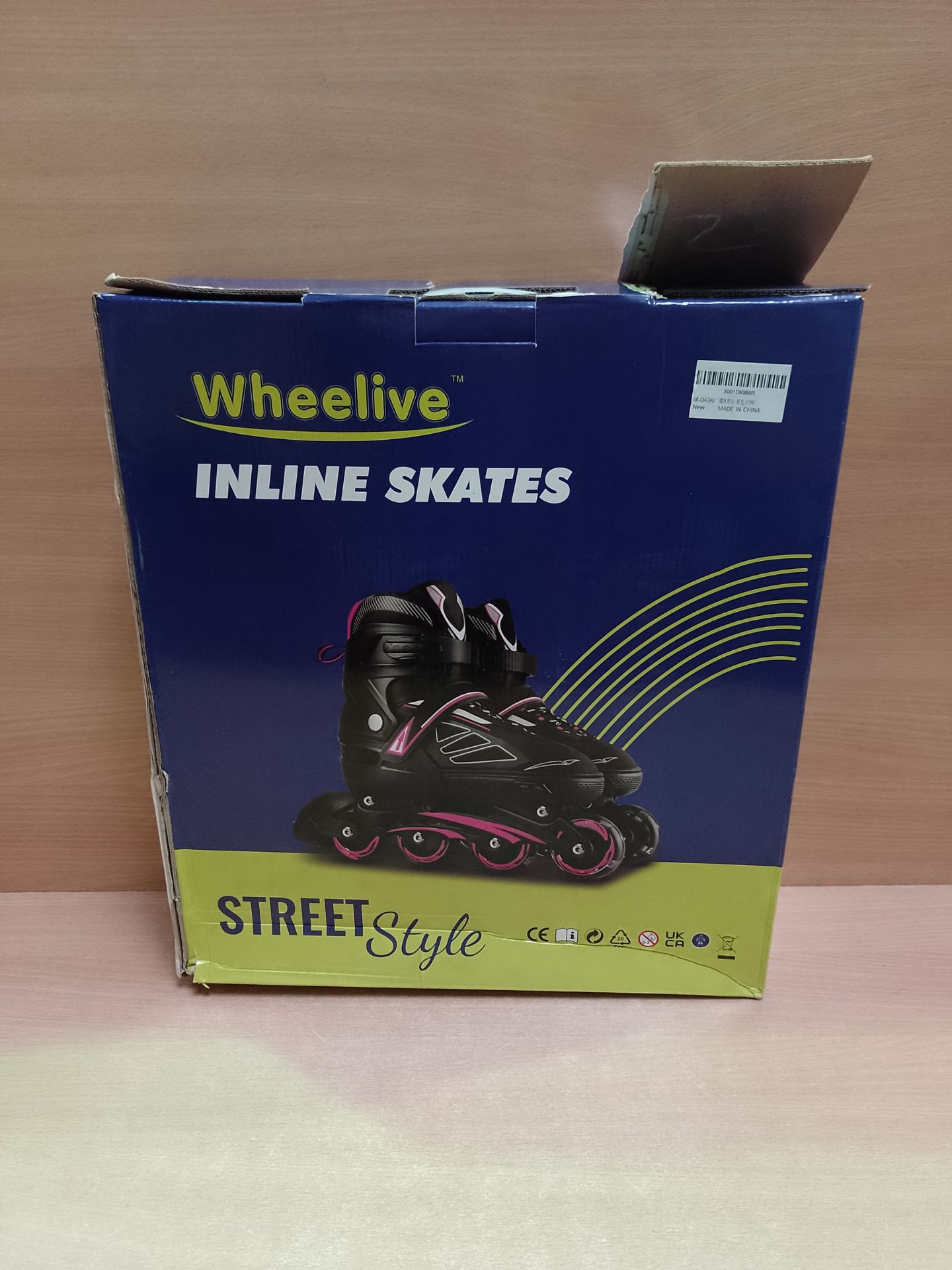 RRP £57.82 Wheelive Adjustable Inline Skates for Kids and Adults - Image 2 of 2