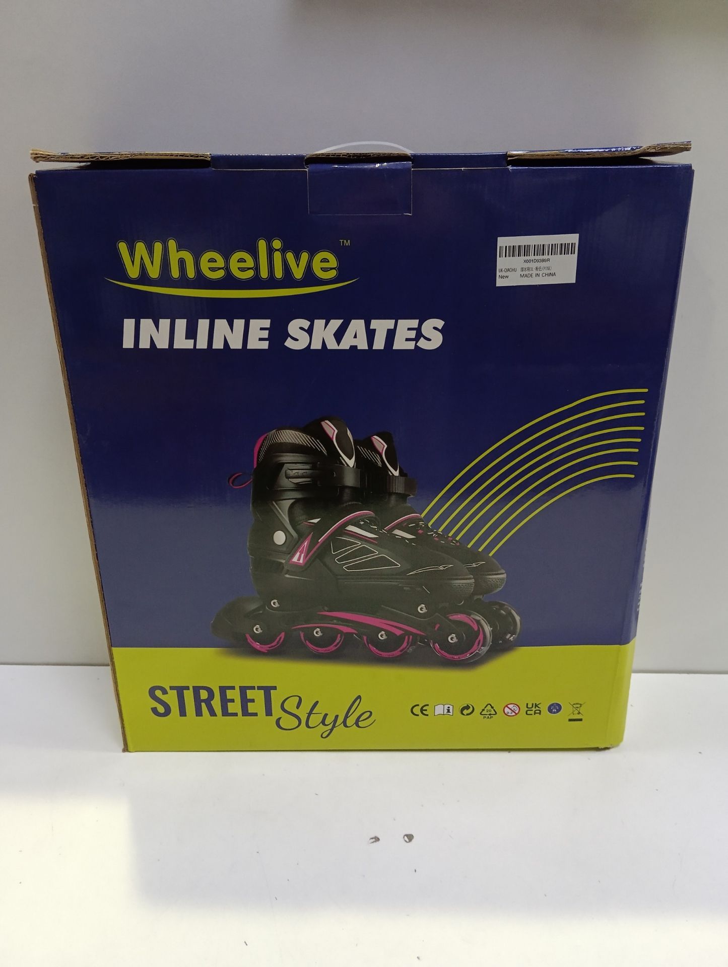 RRP £57.82 Wheelive Adjustable Inline Skates for Kids and Adults - Image 2 of 2