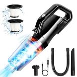 RRP £37.95 SOPPY Cordless Handheld Vacuum Cleaner - Mini Car Hoover with LED