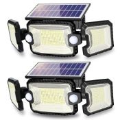 RRP £38.30 SIDSYS Solar Security Lights Outdoor with 2 Motion Sensors