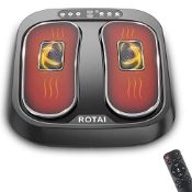 RRP £89.32 ROTAI Foot Massager with Heat Shiatsu Vibration Multi