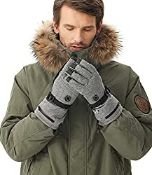 RRP £78.15 Aroma Season Heated Gloves Grey (Grey, L/XL)