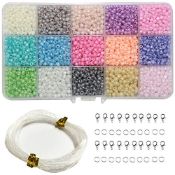 RRP £9.67 Ewparts Round Glass Pearl DIY Beads for DIY Bracelet Art & Jewellery-Making