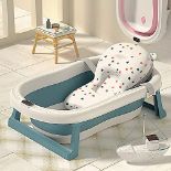RRP £51.08 GoBuyer Foldable Baby Bath Tub with Built-in Thermometer