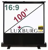 RRP £267.95 LUXBURG 100" 221x125cm UHD 4K Portable Freestanding