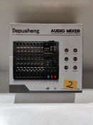 RRP £133.49 Depusheng PA8 Professional 8 channel mixer DJ controller