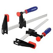 RRP £22.43 WORKPRO 12-Inch/300mm Bar Clamps Set