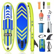 RRP £195.10 Airefina SUP Paddle Board with Camera Mount(335*81*16cm)