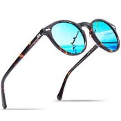 RRP £30.14 CARFIA Mens Sunglasses Polarised Vintage Eyewear UV400