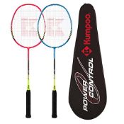 RRP £60.27 KUMPOO Professional Badminton Racket Set of 2