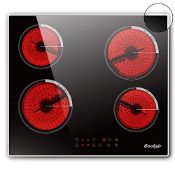RRP £116.04 Ceramic Hob 4 Zones Electric Hob with Touch Control Built-in 60CM Ceramic Hob
