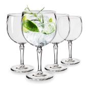 RRP £20.13 RB Balloon Gin Cocktail Glasses Premium Plastic Unbreakable Reusable 45cl