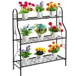 RRP £35.72 DOEWORKS 3 Tier Metal Plant Stand Storage Rack Shelf